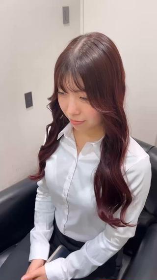ブリーチなしカシスカラー