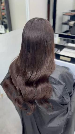 ロング ヘアアレンジ 𝙃𝘼𝙍𝙐🎀 韓国×エクステのヘアスタイル