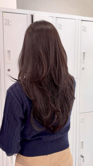 ロング トレンド韓国モテヘア Natsuki🌛のヘアスタイル