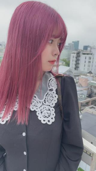 ロング カラー 韓国ハイレイヤー ハッシュカット特化のヘアスタイル