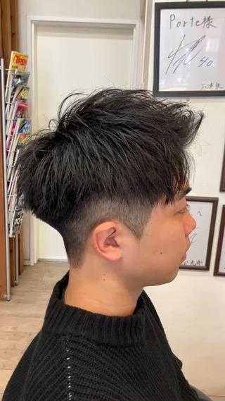 パーマ メンズ 中野 雄也のヘアスタイル