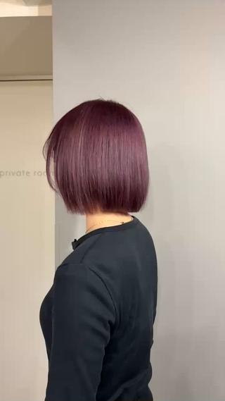 ショート カラー 心斎橋韓国ボブ 好原良真のヘアスタイル