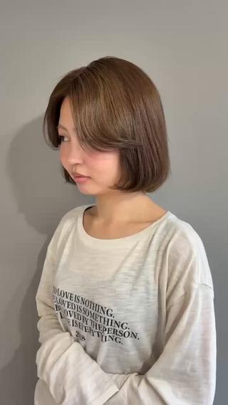 ショート 心斎橋韓国ボブ 好原良真のヘアスタイル