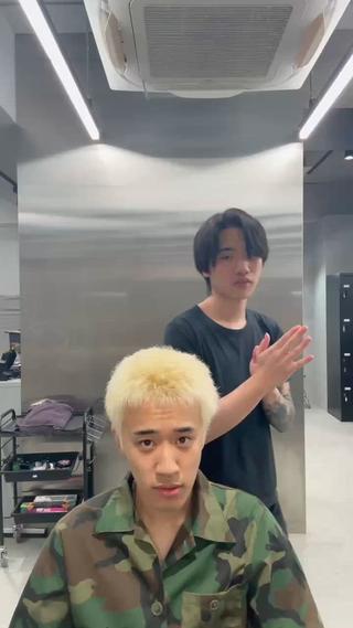 ショート カラー パーマ メンズ 🔥メンズ 特化🔥菊水皐暉🔥のヘアスタイル
