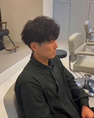 ショート パーマ メンズ メンズサロン アソビ元町のヘアスタイル