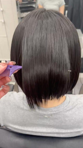 ショート パーマ 透明感カラー/酸性 ストレート mikaのヘアスタイル
