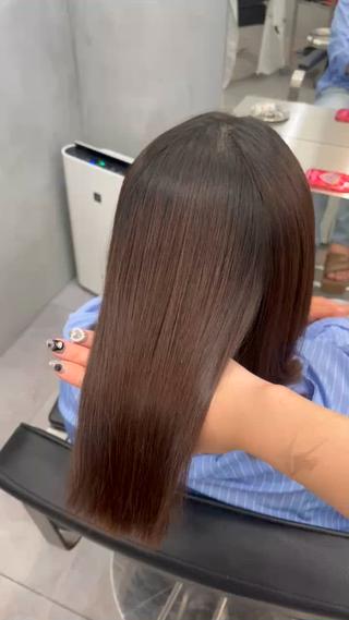 ミディアム パーマ 縮毛矯正/ mikaのヘアスタイル