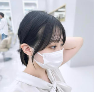 結んでも可愛い顔まわり♡