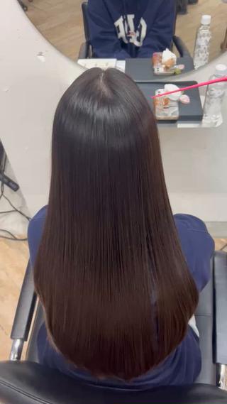 ロング ベージュ/髪質改善 新潟/万代/井上佑のヘアスタイル