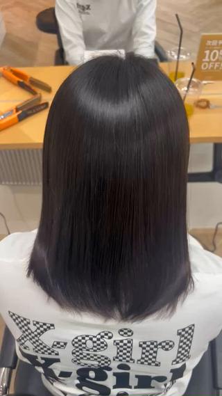 ミディアム ベージュ/髪質改善 新潟/万代/井上佑のヘアスタイル