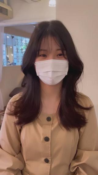 韓国風くびれヘア 