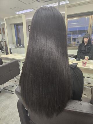 セミロング 透明感カラー×髪質改 善✨️町田築✨️のヘアスタイル