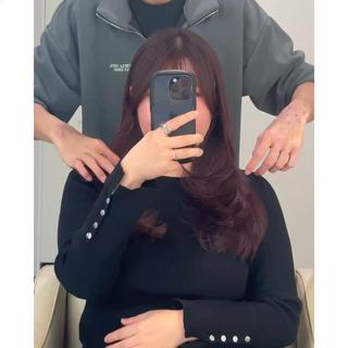 セミロング カラー 美髪矯正・レイヤー 倉友哉のヘアスタイル