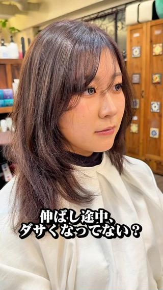 ミディアム 大竹 哲也のヘアスタイル