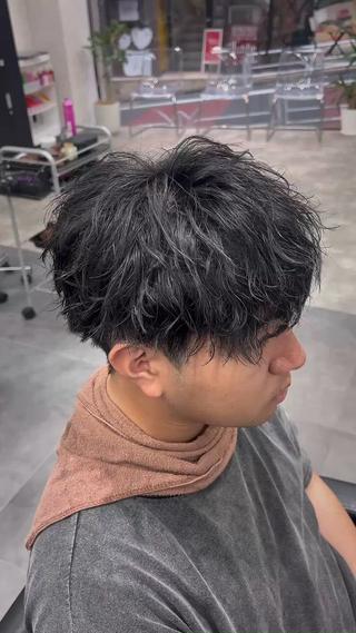 パーマ メンズ メンズカット/ 渋谷/アリジのヘアスタイル