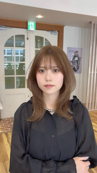 ミディアム カラー &.越冨 レイヤー/ 顔周り特化/髪質改善のヘアスタイル
