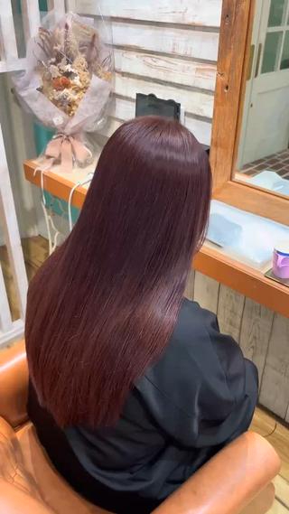 ロング カラー &.TIGRE 越冨 レイヤー/顔周り特化のヘアスタイル