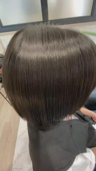 縮毛矯正で美髪に
こちらはドライのみ