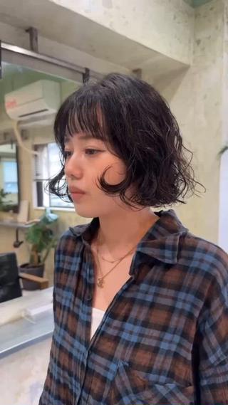 ミディアム パーマ AR.MARA サトウヒカルのヘアスタイル