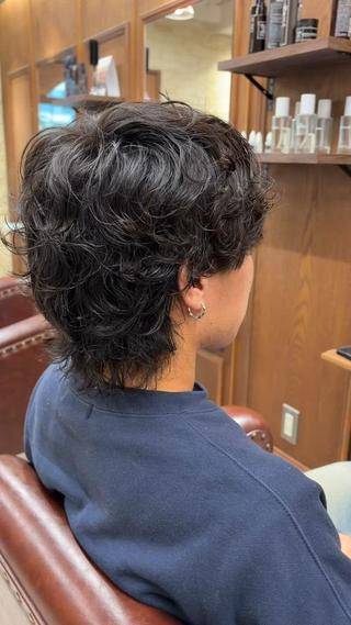 パーマ メンズ モネ｜CLUTCH メンズカットカラーのヘアスタイル