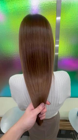 ロング ブリーチ毛の矯正特化 newi 大西将弘のヘアスタイル