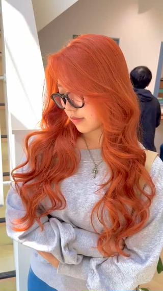 ロング カラー 福井 珠乃のヘアスタイル