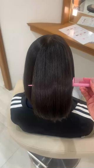 ロング パーマ 縮毛矯正🫧/ 武笠 友香🤍のヘアスタイル