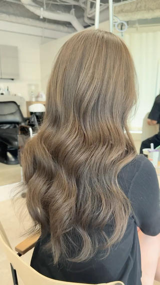ロング カラー 透明感カラー 赤み消し/ 大村勇人のヘアスタイル