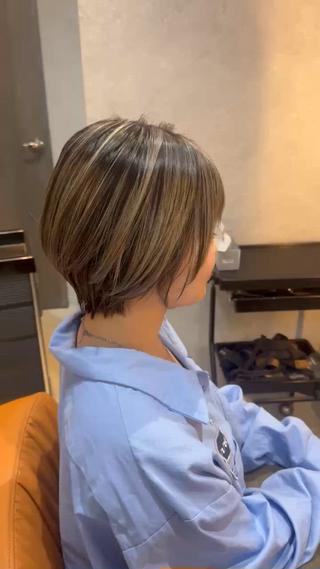 ショート カラー 高円寺946 伊畑優希のヘアスタイル