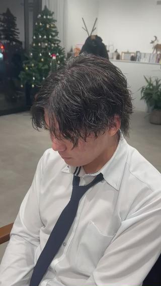 パーマ メンズ リベイルけんた モデル募集のヘアスタイル