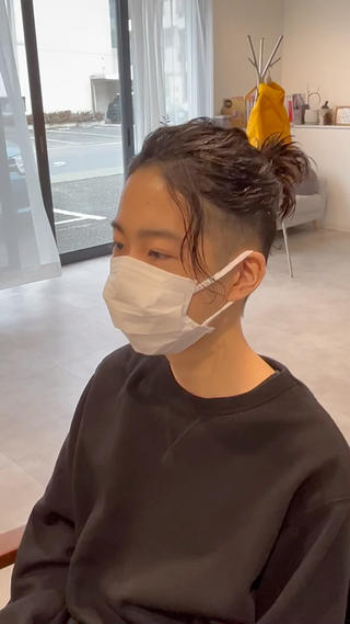 パーマ メンズ リベイルけんた モデル募集のヘアスタイル