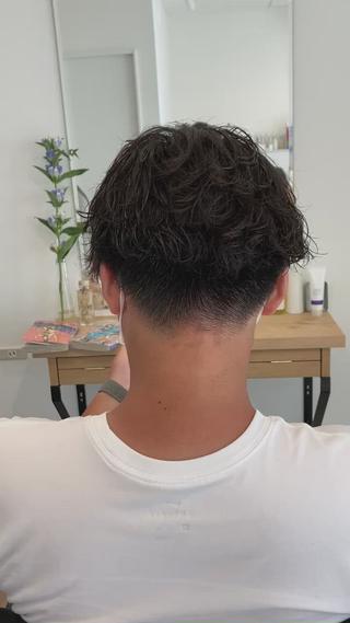 パーマ メンズ リベイルけんた モデル募集のヘアスタイル