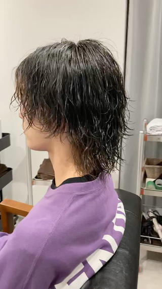 パーマ メンズ リベイルけんた モデル募集のヘアスタイル