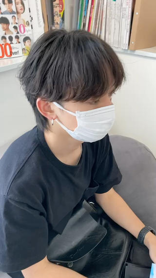 パーマ メンズ リベイルけんた モデル募集のヘアスタイル