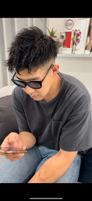 直毛からのバレないくらいのクセ毛風パーマ