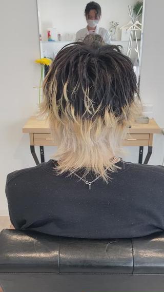 カラー パーマ メンズ リベイルけんた モデル募集のヘアスタイル