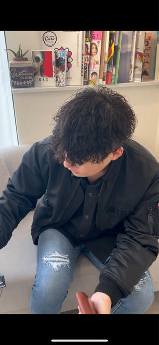 パーマ メンズ リベイルけんた モデル募集のヘアスタイル