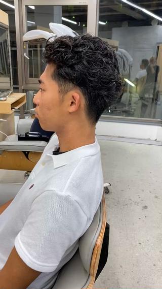 癖毛風パーマ 