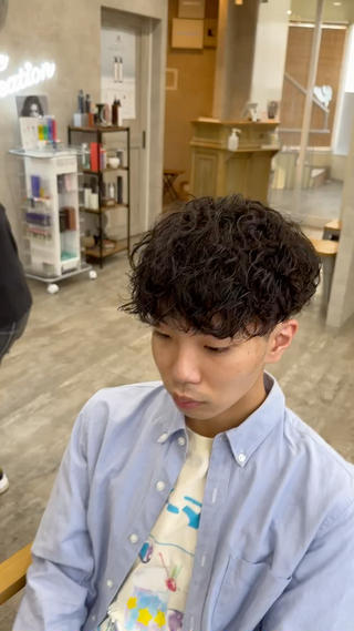 パーマ メンズ 🪮メンズパーマ🪮 池田雅侑のヘアスタイル