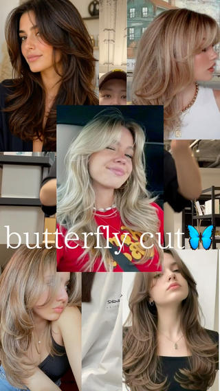 海外ヘアのbutterflylayer 