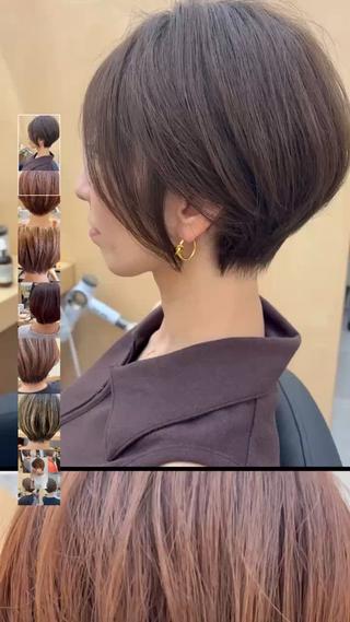 ショート オキシー イバのヘアスタイル
