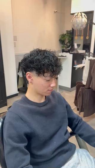 ショート パーマ ibuki カット✂️パーマ🌀のヘアスタイル