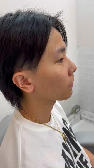 ミディアム メンズ 杉山 友哉のヘアスタイル