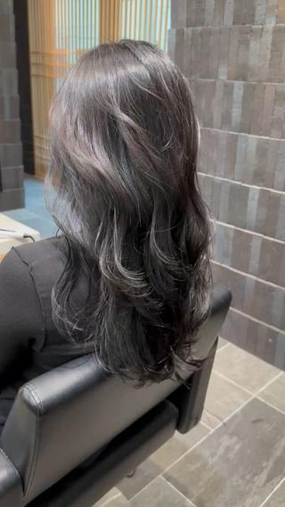 セミロング カラー ♡レイヤーカット れお♡のヘアスタイル