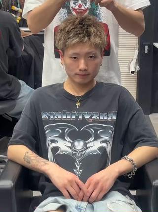 ショート メンズ特化パーマ &カラー🔥小倉大和のヘアスタイル