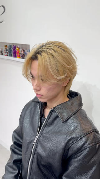ミディアム カラー メンズ特化パーマ &カラー🔥小倉大和のヘアスタイル