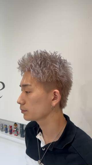 ショート メンズ特化パーマ &カラー🔥小倉大和のヘアスタイル