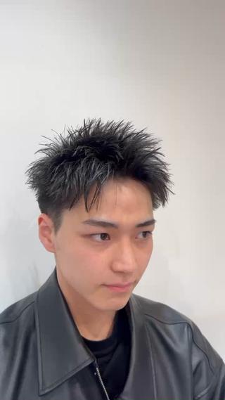 刈り上げスパイキーショート!!
骨格補正しやすいので面長さんでも似合いやすい短髪です!