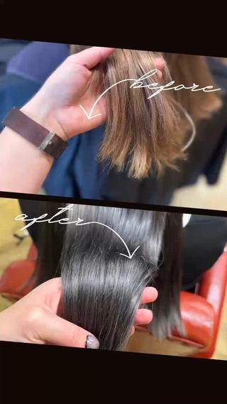 ロング カラー 米倉 麻衣のヘアスタイル