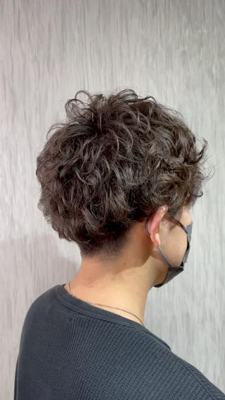 #メンズパーマ #メンズマッシュショート #マッシュショート #透明感カラー #アッシュ #マットアッシュ #メンズショート